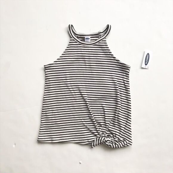Old Navy NWT ribbed stripe tank top M(8Y) - Picture 1 of 5